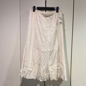 dressbarn Chic White A-Line Skirt